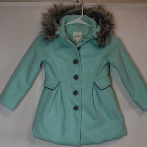 Girls Cat and Jack Mint Green Coat